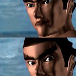 Tekken 1994 Kazuya Mishima smile 2 meme