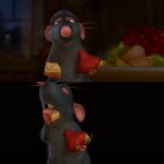 Remy (Ratatouille) eats cheese or strawberry