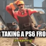 The legendary ps6 | ME AFTER TAKING A PS6 FROM AREA 51 | image tagged in gifs,ps6,memes | made w/ Imgflip video-to-gif maker