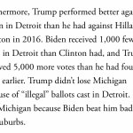 Trump voter fraud Detroit debunked