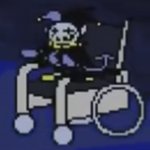 Jevil In A Fucking Wheelchair meme