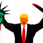 Trump beheads Lady Liberty