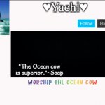 Yachi's ocean cow temp