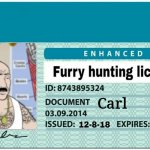 Carl's furry hunting license