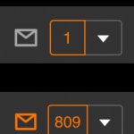 1 notification vs. 809 notifications with message meme