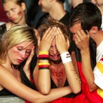 german football supporters sad