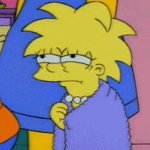 Lisa Simpson Can’t talk coming down