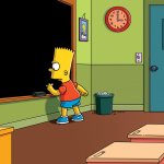 Bart Chalkboard meme