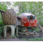 Mushroom gnome house