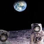 Kitty Cats astronauts space on moon