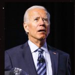 Joe Biden confused space background