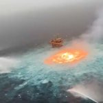 Gulf of Mexico pipeline fire