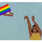 Companies after pride month be like: | image tagged in mom throwing baby | made w/ Imgflip meme maker