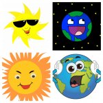 Sun and Earth meme