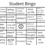 student bingo