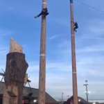 Reverse pole climb GIF Template