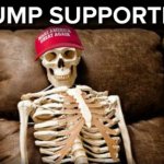 Trump supporters skeleton