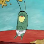 Plankton in his underwear