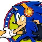 Sonic with a guitar