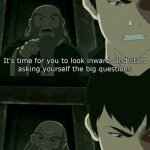 Uncle Iroh blank | IF TOGH WAS THE AVATAR WOULD HER EYES GLOW OR HER FEET? | image tagged in uncle iroh blank | made w/ Imgflip meme maker