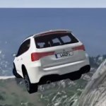 Car falls of cliffs