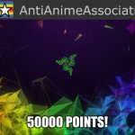 AAA chief bulletin | 50000 POINTS! | image tagged in aaa chief bulletin | made w/ Imgflip meme maker
