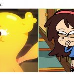 Kawaii laughter | image tagged in same energy,the amazing world of gumball,the loud house,giggle,laughter,funny face | made w/ Imgflip meme maker