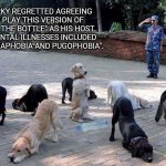 Doggy Spin the Bottle | image tagged in doggy spin the bottle | made w/ Imgflip meme maker