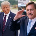 Trump and Mike Lindell, Pillow Guy, together have half a brain