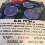 Blue potatoe