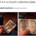 Church collection plate