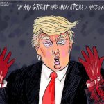 Trump blood hands