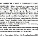 7 point plan to restore Donald Trump