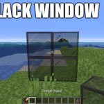 Black window