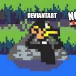 more memes for this cool template | NORMIES; DEVIANTART | image tagged in daffy and a gun,deviantart,normies,daffy duck,gun,funny memes | made w/ Imgflip meme maker