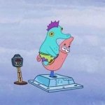 Seahorse riding Patrick