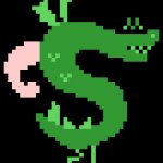 Trogdor 8 bit sprite