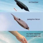 B-2 bomber Pringles meme
