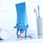 Shidding Toothpaste meme