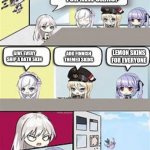 Azur lane | OKAY ANY IDEAS FOR NEW SKINS? GIVE EVERY SHIP A OATH SKIN; LEMON SKINS FOR EVERYONE; ADD FINNISH THEMED SKINS | image tagged in azur lane office meme | made w/ Imgflip meme maker