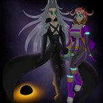 Sayori and Sephiroth meme