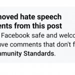 Facebook removed hate speech community standards