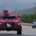 Hello Kitty armored car