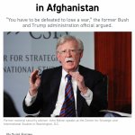 John Bolton Afghanistan