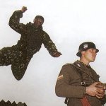 Spetnaz jumping soldier