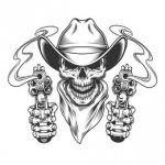 skeleton gunslinger