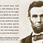 Abraham Lincoln Second Inaugural speech