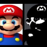 Mario V.S. Dark Mario template