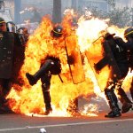 French Police on Fire