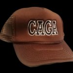 CAGA Hat side Trans dark brown Trucker